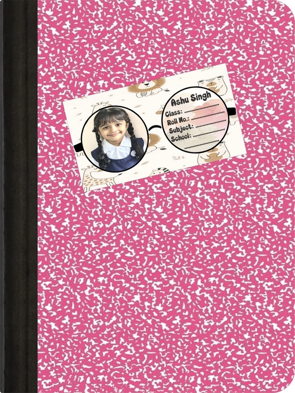 Vedalya Ayodhara Customized Photo Name Sticker for kids - Pack of 60