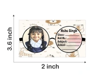 Vedalya Ayodhara Customized Photo Name Sticker for kids - Pack of 60