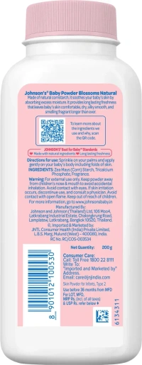 johnsons baby powder blossoms 200g