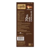 MILKY MIST CAPELLA DARK CHOCOLATE 70% HAZELNUT - 80GM