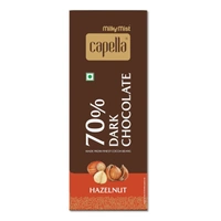 MILKY MIST CAPELLA DARK CHOCOLATE 70% HAZELNUT - 80GM
