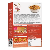Gaia Crunchy Real Fruit Muesli 400 GM - (Buy 1 Get One )The Deliciously Crunchy and Nutritious Breakfast Cereals| The Perfect Blend