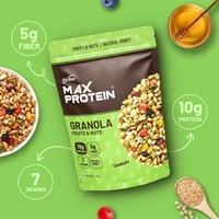 RiteBite Max Protein Granola Fruits and Nuts 500g | 7 Grains| 10g Protein | 5g Fiber