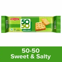 Britannia 50-50 Sweet & Salty Biscuits  pack of 2  (2x62.8 g)
