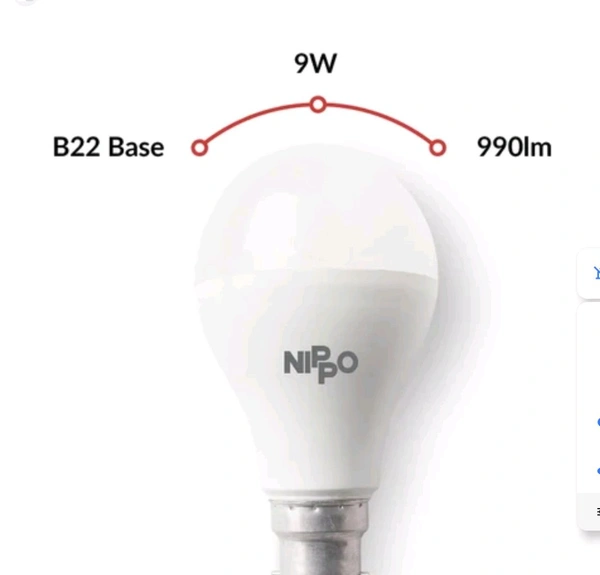Nippo Led Bulb 9 Watt