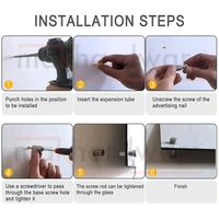 MAK HARDWARE STAINLESS STEEL (25mm Rod Thickness) SPACERS MOUNT STAND OFF BOLTS SCREWS S.S. STUDS FOR GLASS/ACRYLIC SHEETS DESIGNER SHEETS - - 25mm*25mm/ 1inch.*1inch.