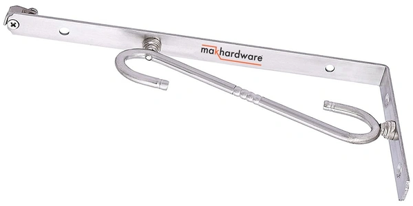 MAK HARDWARE Stainless Steel SL Bracket/SL Type Shelf Bracket - 12inch