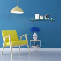 MAK HARDWARE Stainless Steel Glass Shelf Bracket F Type Square 6 Inches::8 mm 10.16cm X 5.08cm Shelf Bracket (Stainless Steel) - 6 inch. Glass 8mm