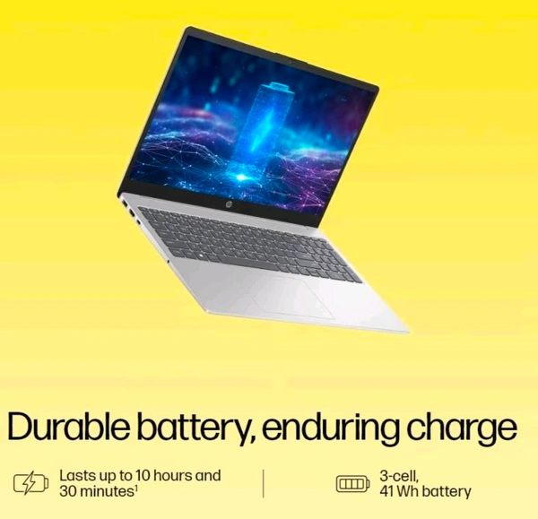 Hp HP 15, AMD Ryzen 3 7320U (8GB LPDDR5, 512GB SSD) FHD, Anti-Glare, Micro-Edge, 15.6"/39.6cm, Win 11, Office 21, Silver, 1.59kg, fc0154AU, AMD Radeon Graphics, 1080p FHD Camera Laptop