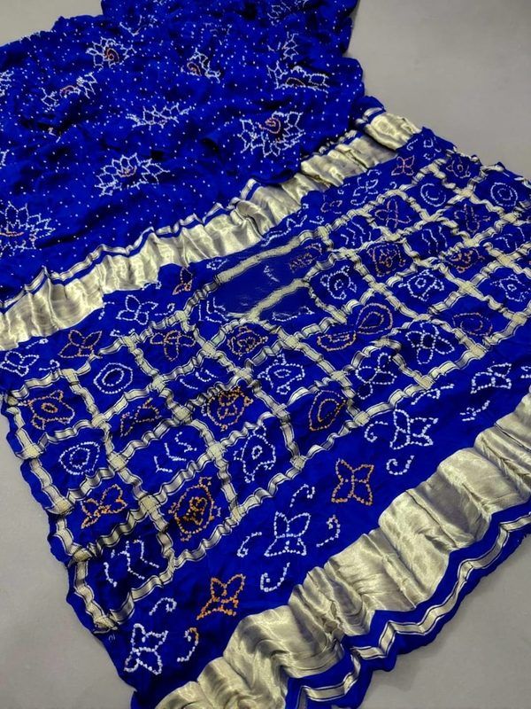 Royal blue bandhej