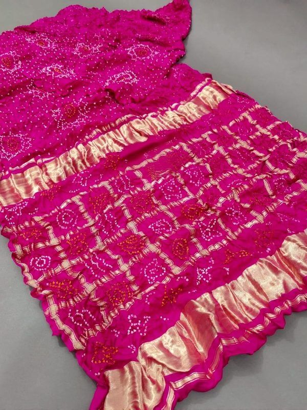 Rani pink bandhej