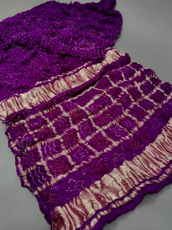 Purple bandhej