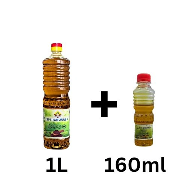 Trial Pack-Wooden Cold Press Mustard Oil 1L Btl + 160ml Sample FREE 