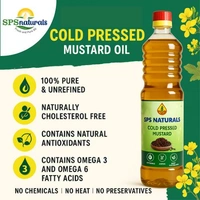 SPSnaturals Wooden Cold Press Mustard Oil 1L Btl
