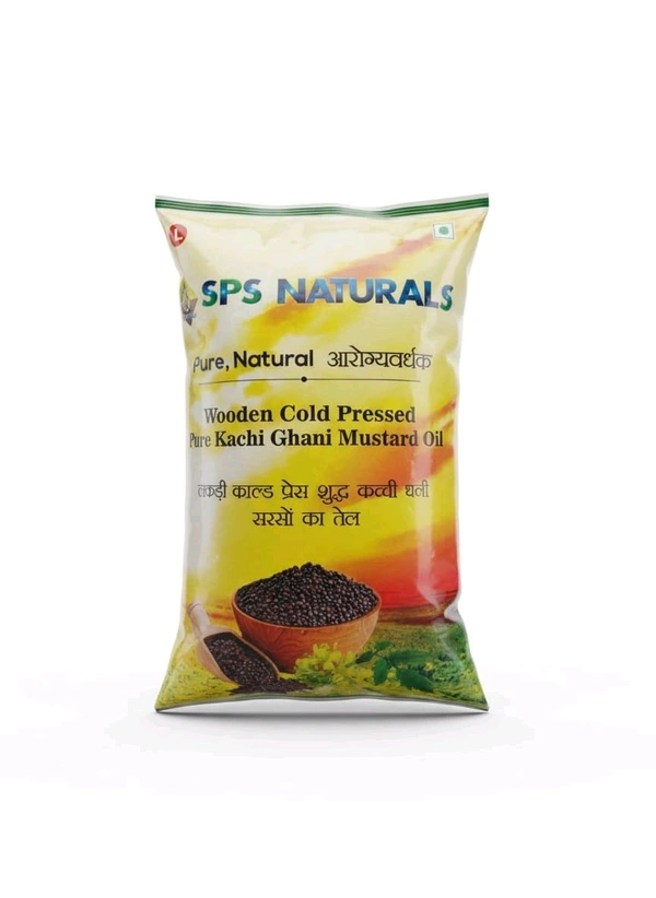 Wooden Cold Press Mustard Oil 1L Pouch 
