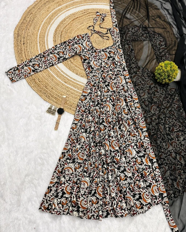 Kalamkari Maxi - 3XL(46), Black