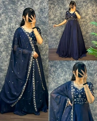 Neha - S, Navy Blue