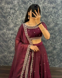 Sahana - Free Size (M to 2XL), Dusk Wine