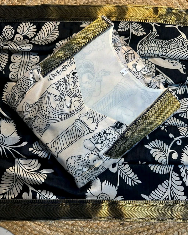 Ritu Choudhary–Inspired Kalamkari Anarkali Set - L