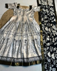 Ritu Choudhary–Inspired Kalamkari Anarkali Set - L