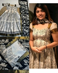 Ritu Choudhary–Inspired Kalamkari Anarkali Set - L
