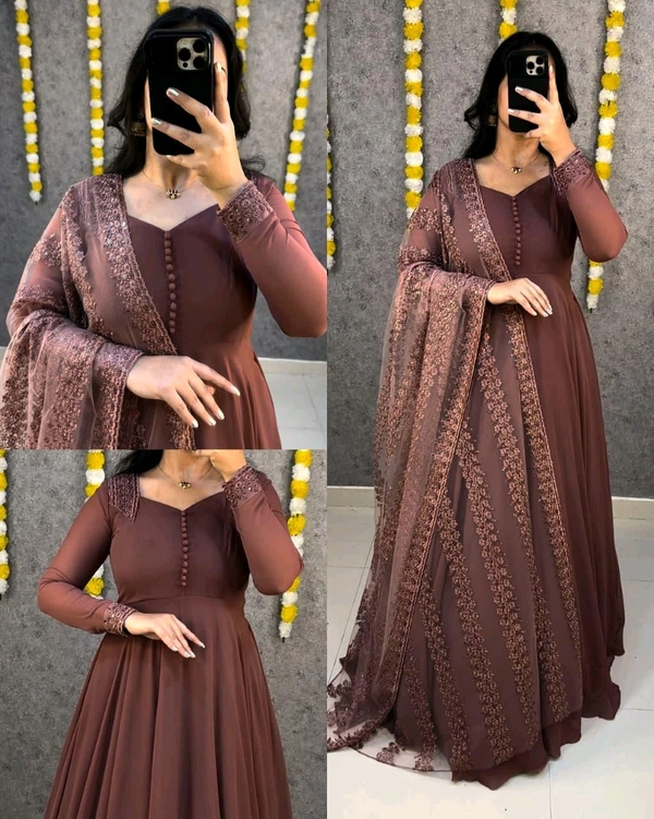 Monica - 4XL, Choco Brown
