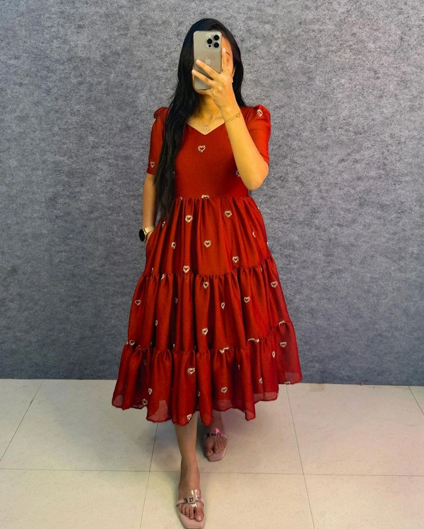 Lilly - XL, Rusty Maroon