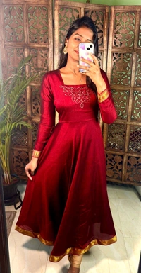 Sonali - XXL, Maroon