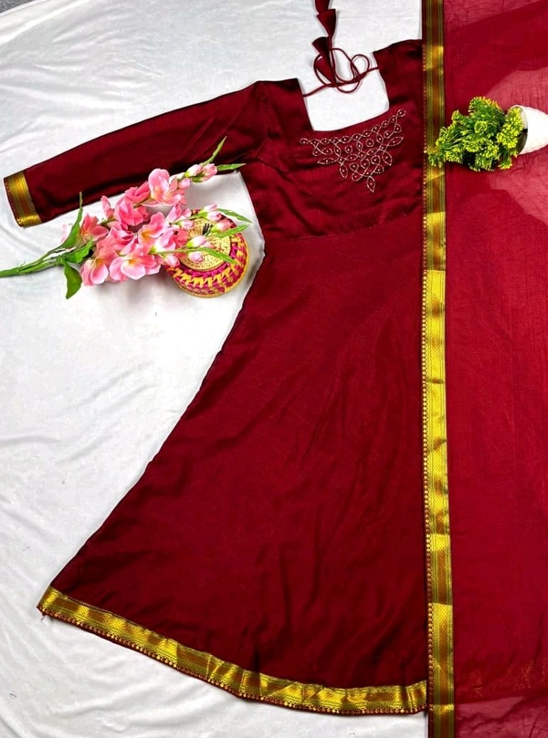 Sonali - XXL, Maroon