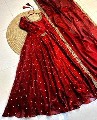 Zara - 5XL, Reddish Maroon