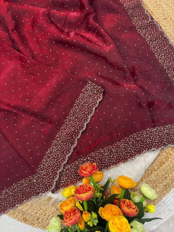 Space Silk - Jarkhan work - Red Sangria