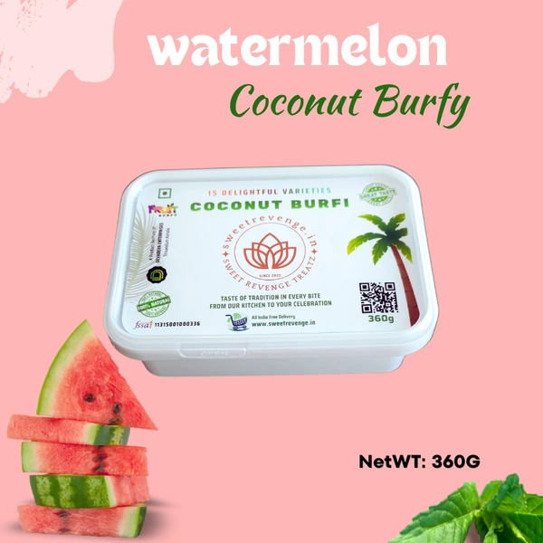 WaterMelon Coconut Burfy 🍉🍉🍉