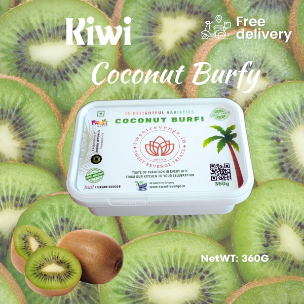 Kiwi Coconut Burfy 🥝🥝🥝
