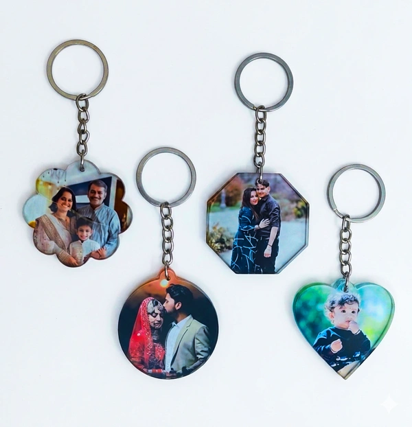 Personalized Acrylic Keychain with photo single side