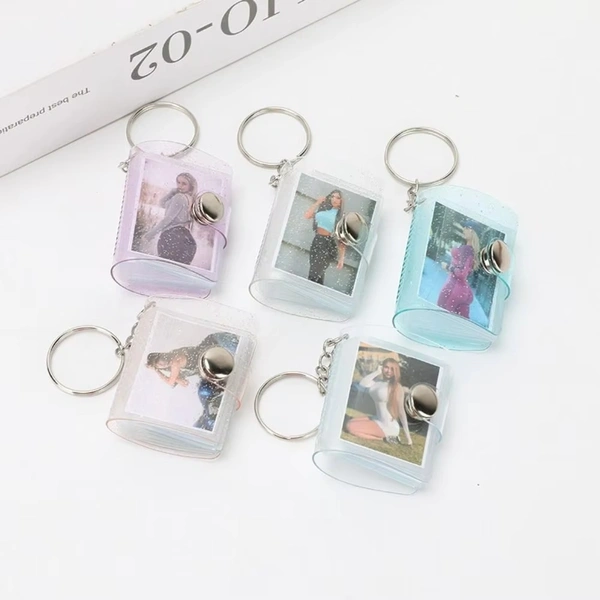 Personalised mini album keychain