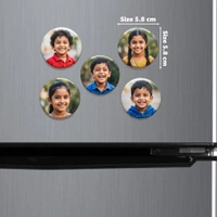 Personalised 58mm bottle opener badge fridge magnet - Set of 8