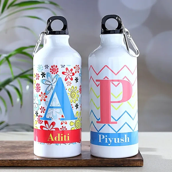 Set Of 2 Personalized Sipper Bottle