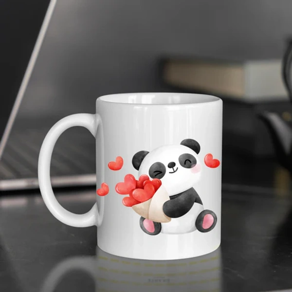 Stylish Coffee Mug with Printed Design Love