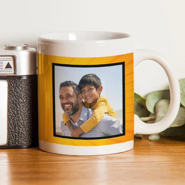 Customized Love U Dad Photo Coffee Mug