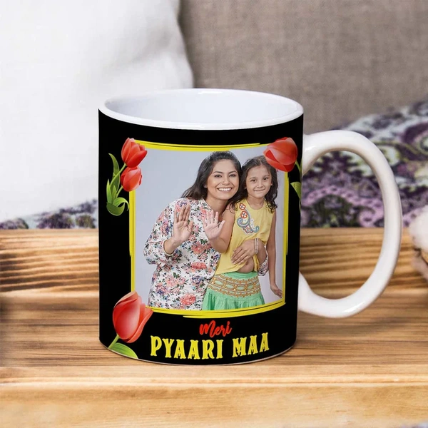 Customized Meri Pyaari Maa Photo Coffee Mug