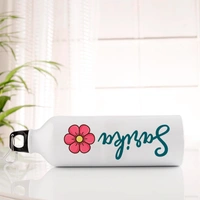 Personalized Name With Flower Bottle