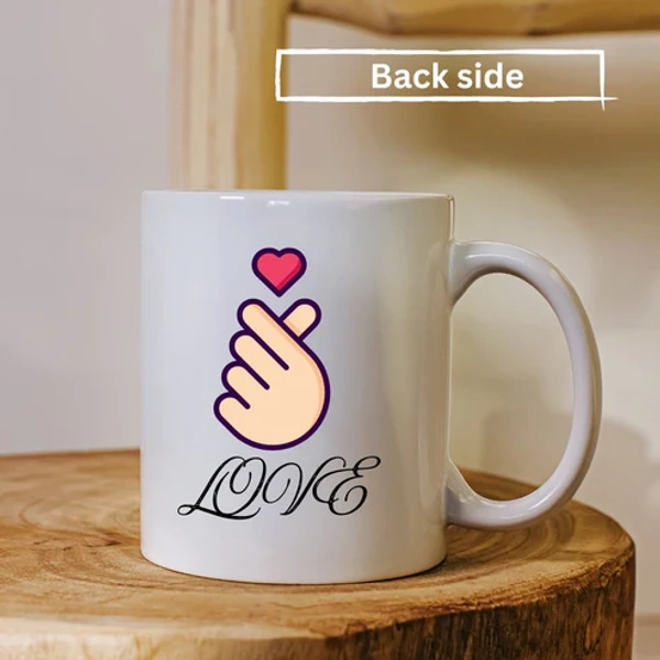 Stylish Coffee Mug with Printed Design Love