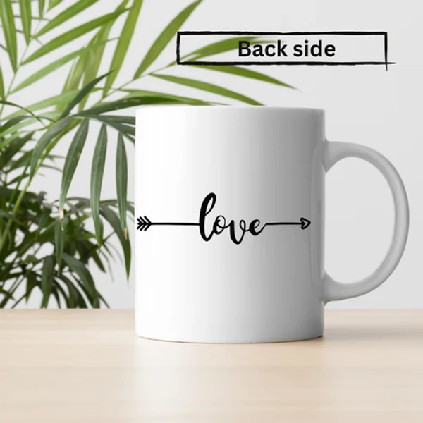 Stylish Coffee Mug with Printed Design Love