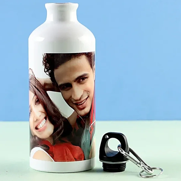 Personalized White Water Bottle