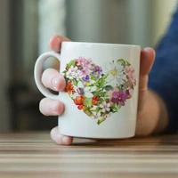 Flower Heart Ceramic Mug