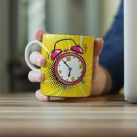 Clock Print Ceramic Mug