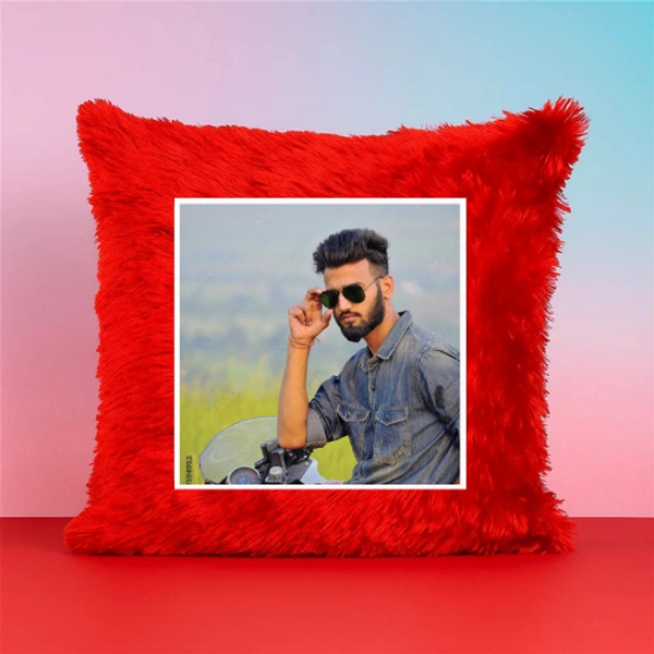 Personalized Fur Cushion For BF