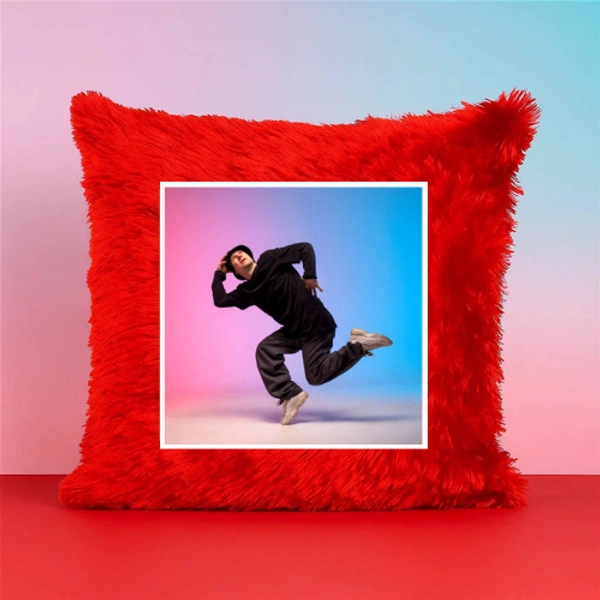 Personalized Fur Cushion For Dancer