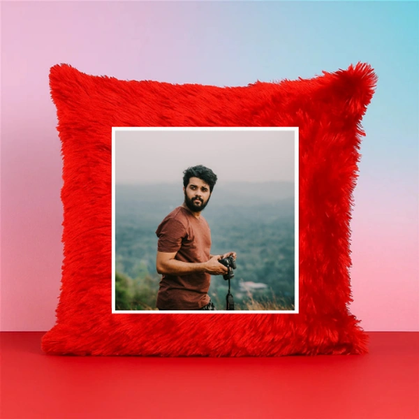 Personalized Fur Cushion For Traveller