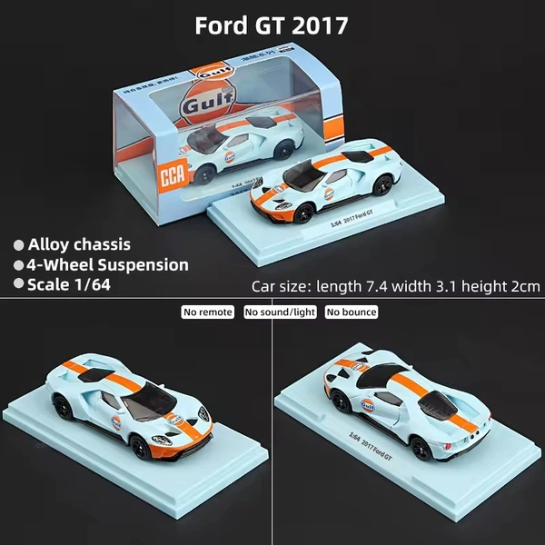 CCA 2017 Ford GT 1:64 Scale Diecast (With Acrylic Case) - Officially Licensed
